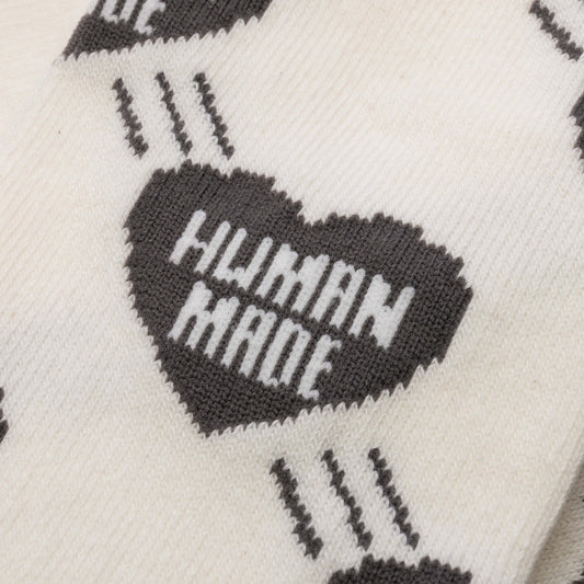 Heart Socks - Grey