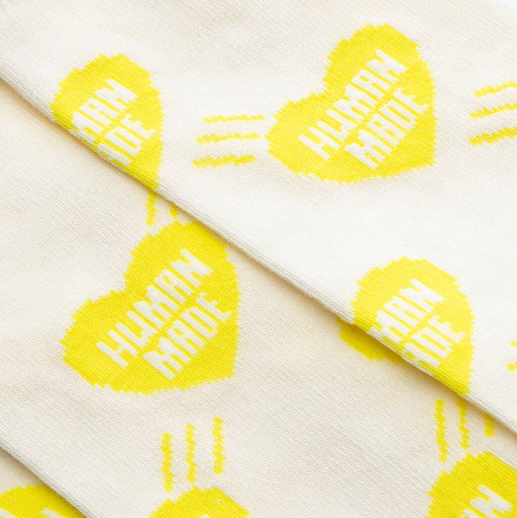 Heart Socks - Yellow