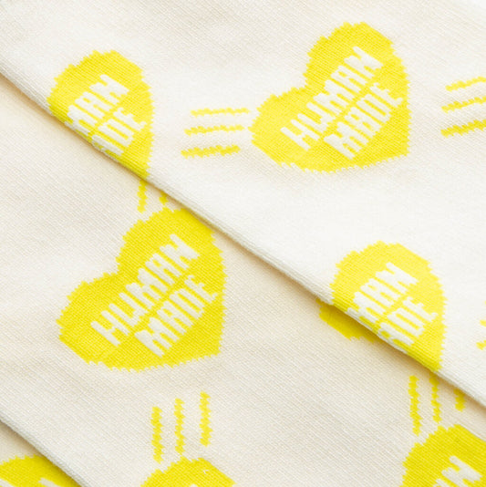 Heart Socks - Yellow
