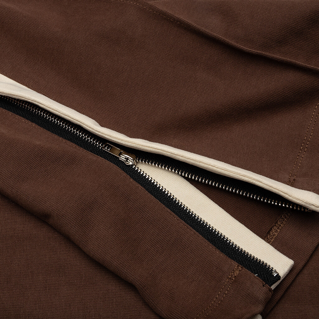 Heavy Cotton Track Pant - Brown