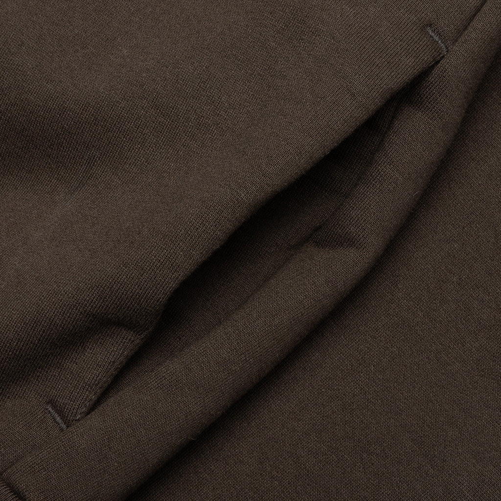 Heavy Fleece Fullzip Hoodie - Brown