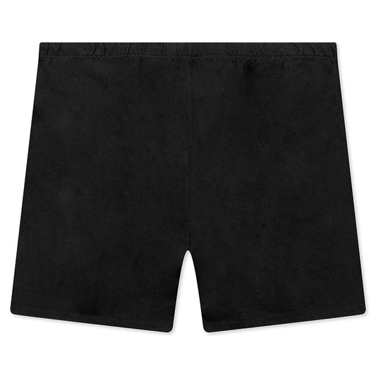 Heavy Fleece Soccer Short - Black