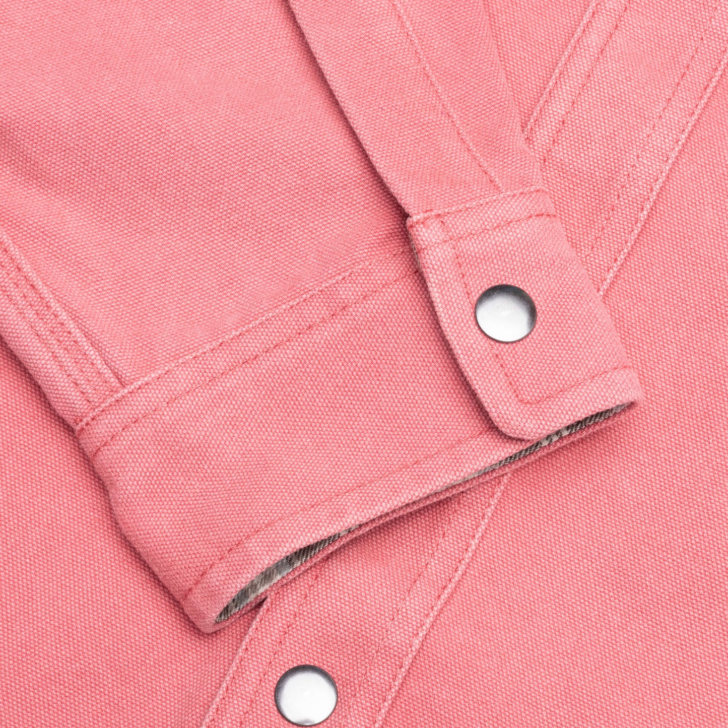 Heavy Washed Canvas Shirt - Berry