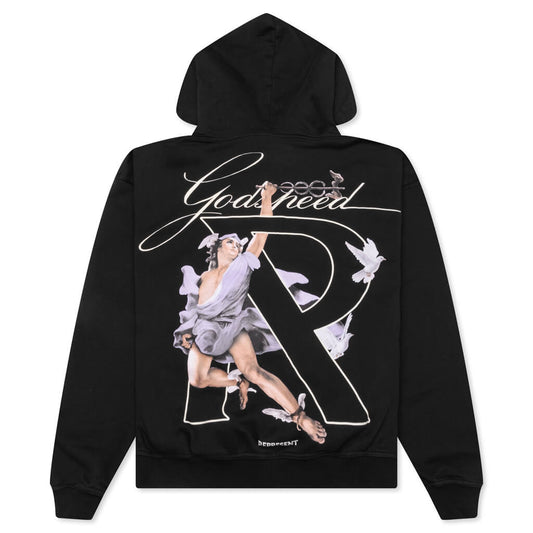 Hermes Zip Hoodie - Jet Black