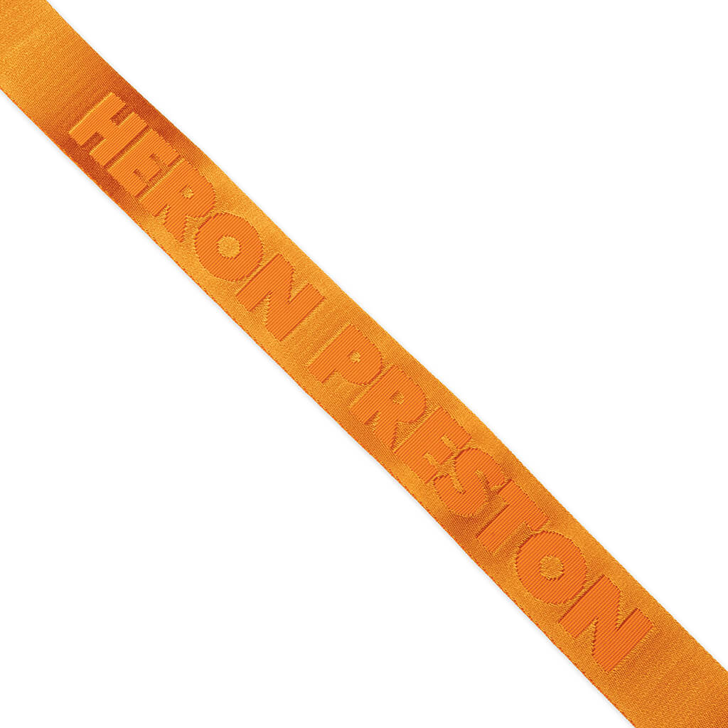 4CM Classic Buckle Tape Belt - Orange/Orange