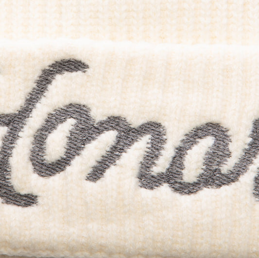 Honor Heavy Knit Beanie - Vintage White