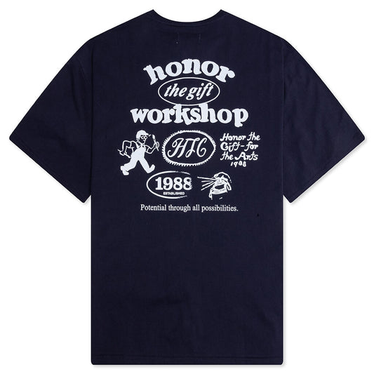 Honor Workshop Tee - Navy