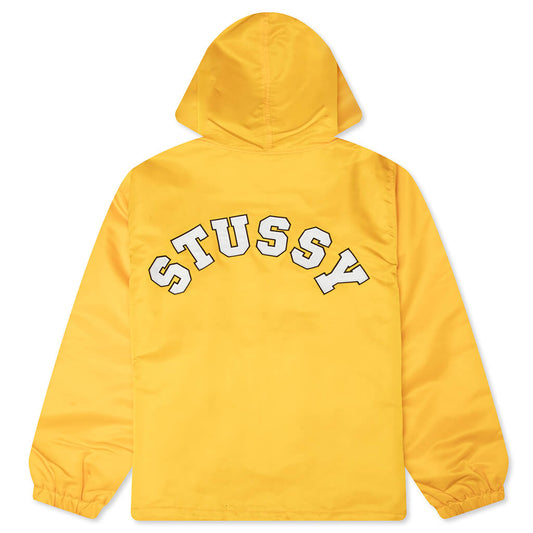Hooded Coaches Jacket - Yellow