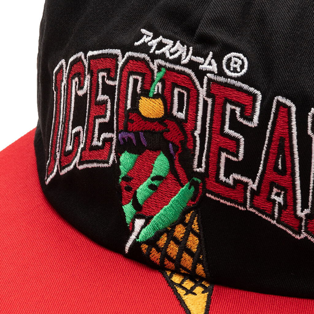 Basket Snapback Hat - Black