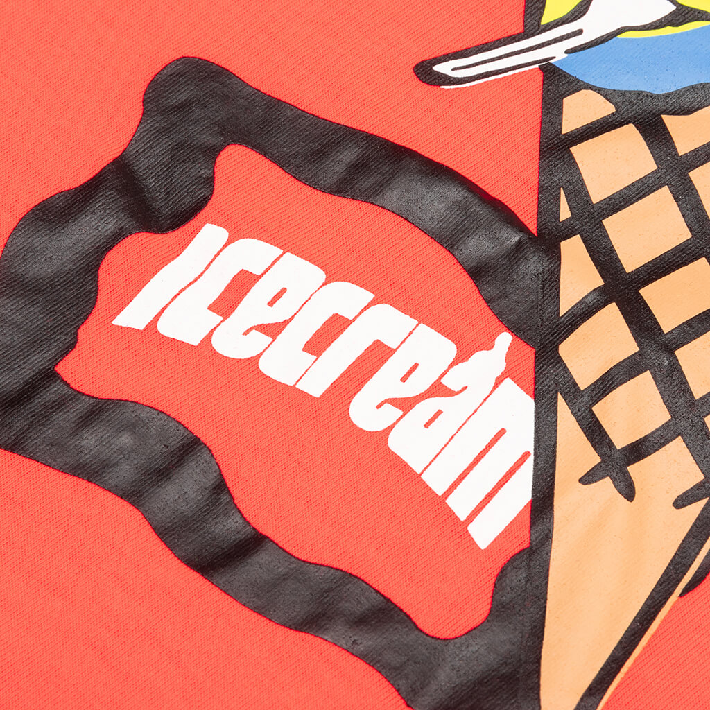 Cone Man S/S Tee - Neon Red