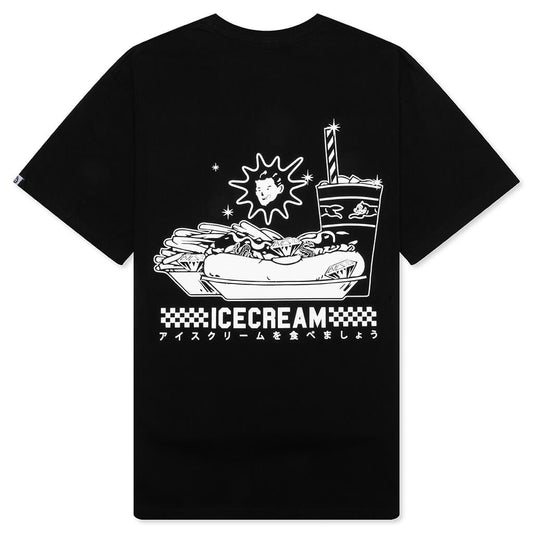 Icecream Diner Food S/S Tee - Black