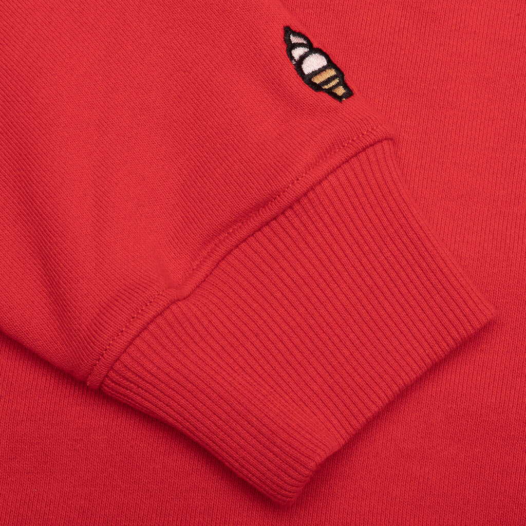 Kids Swirled Hoodie - Red