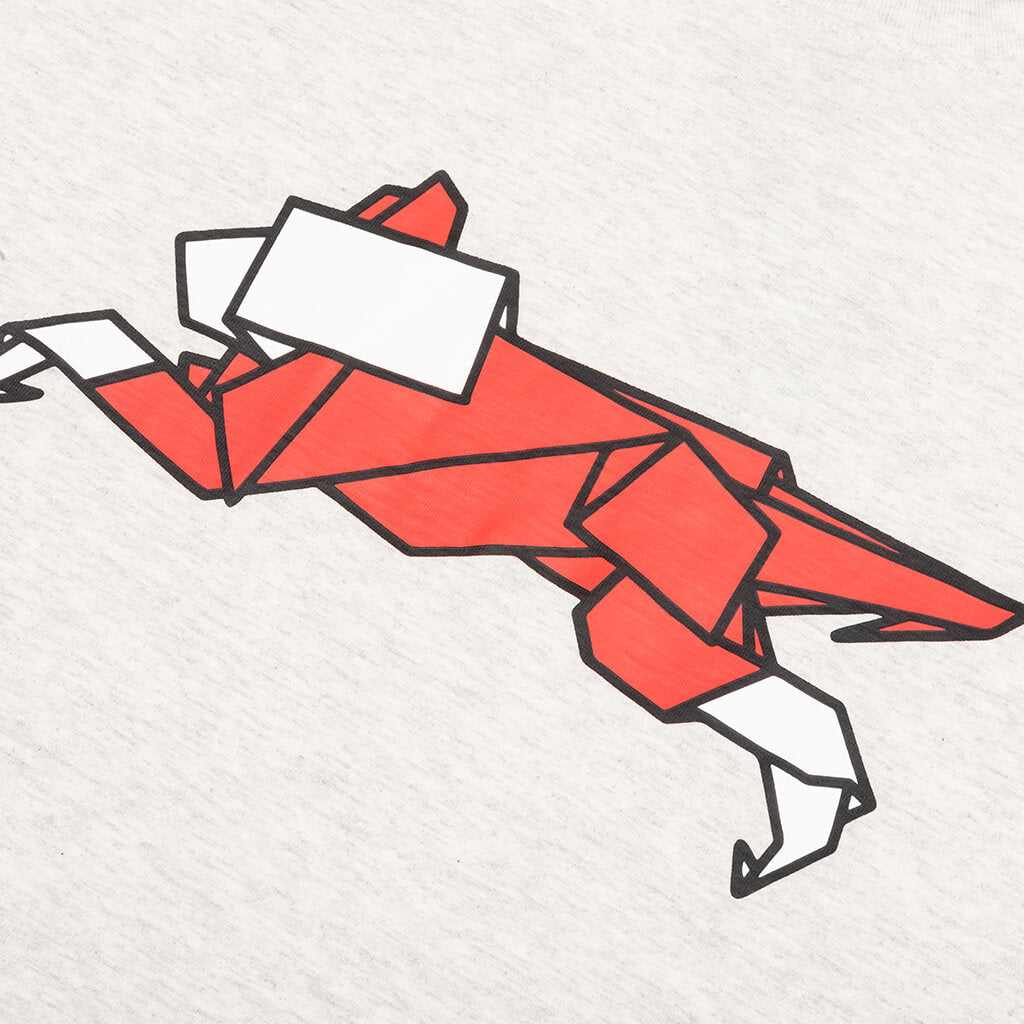 Origami S/S Tee - Light Heather Grey