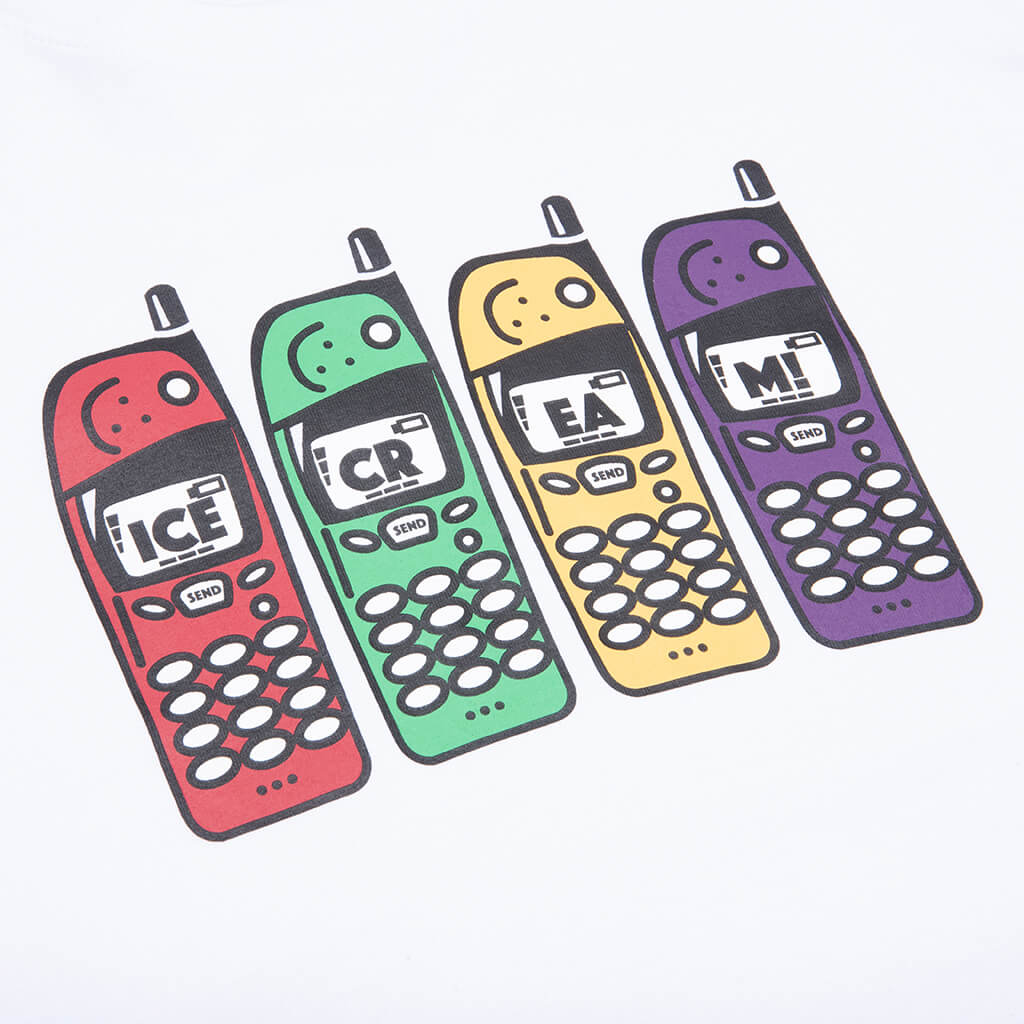 Phone S/S Tee - White