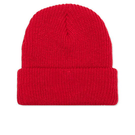Rubber Knit Hat - Tango Red