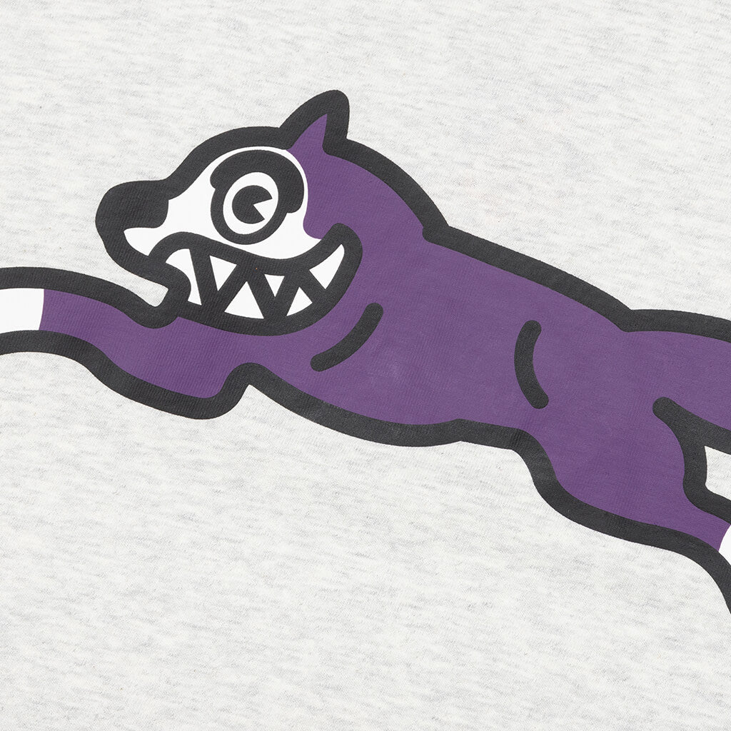 Running Dog S/S Tee - Light Heather Grey
