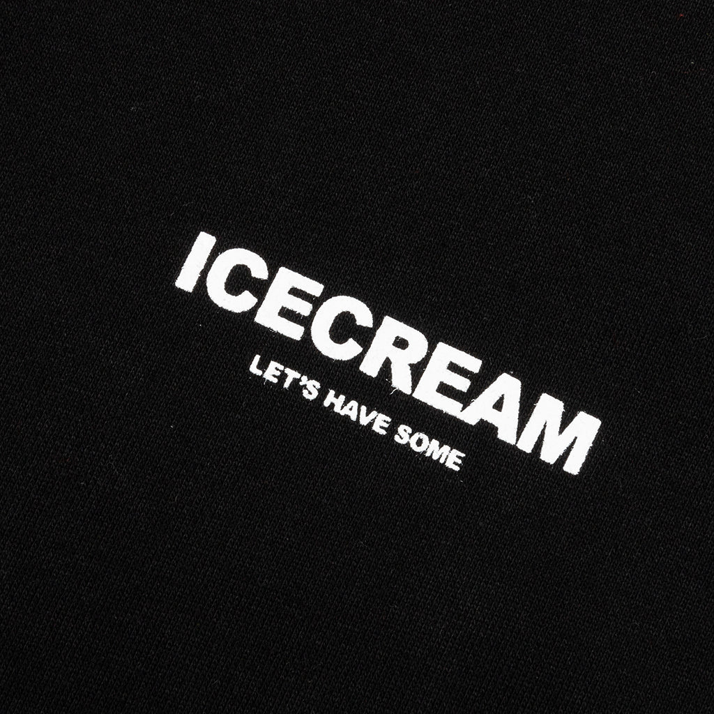 White Hoodie - Black