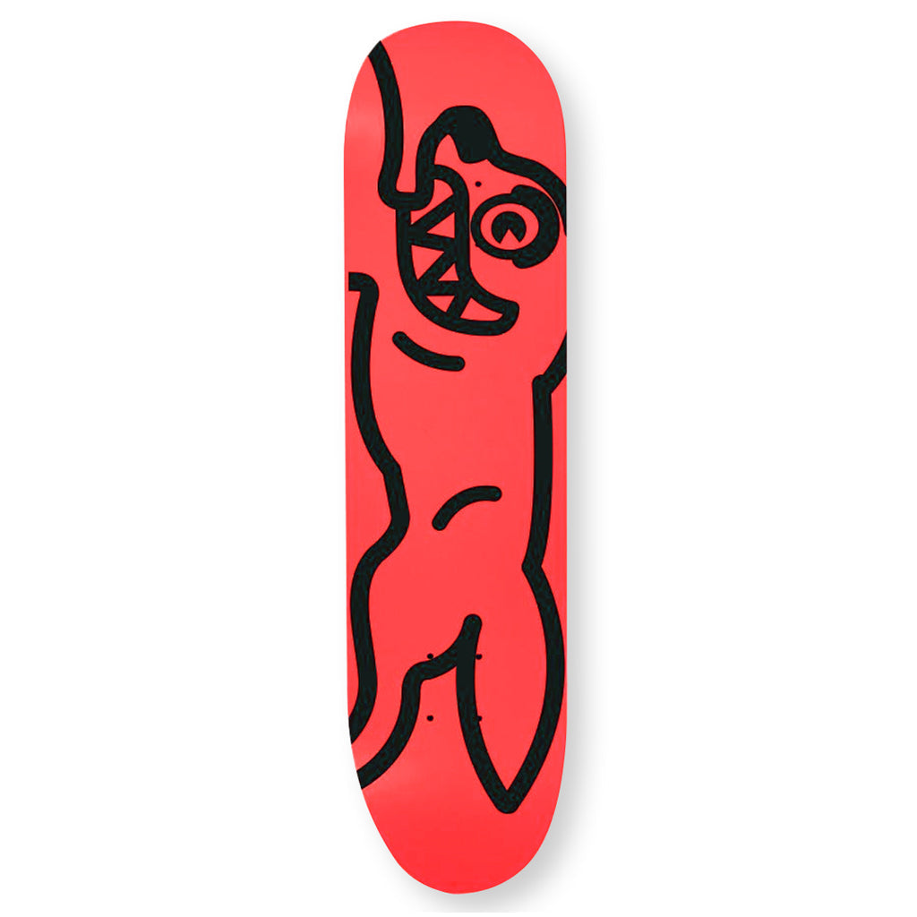 Work Skate Deck - Neon Red