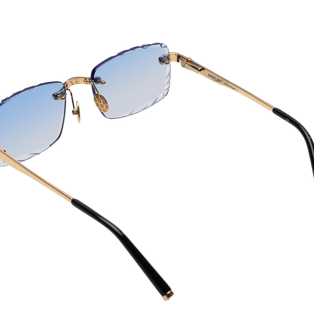 Iced Signature Gem Cut - Blue Tint
