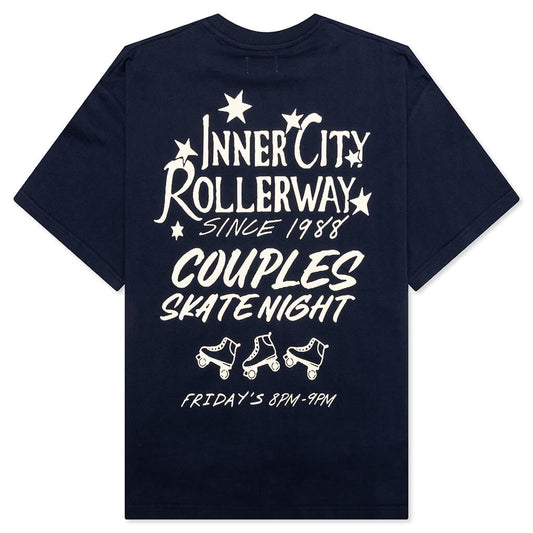 Inner City Rollerway S/S Tee - Navy