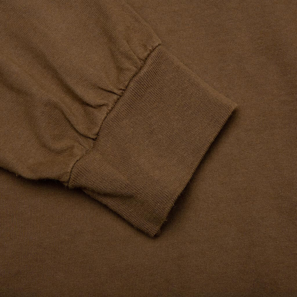 International Crew Pigment Dyed L/S Tee - Brown