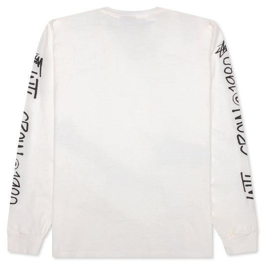 International Crew Pigment Dyed L/S Tee - Natural