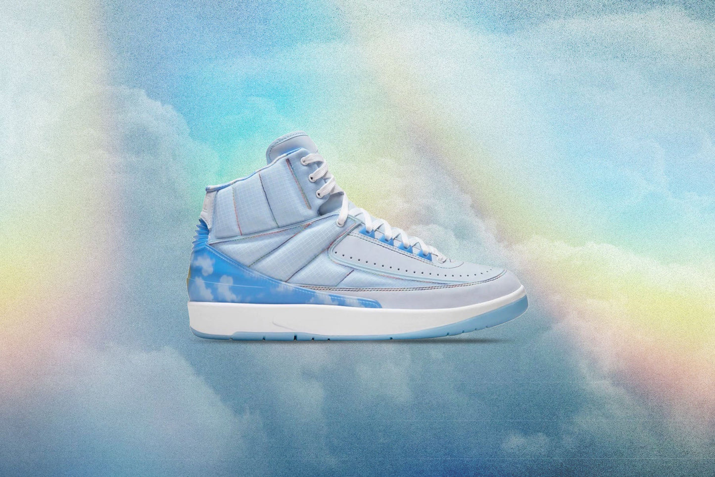 J Balvin x Air Jordan 2 - Celestine Blue/White-Multi-Color