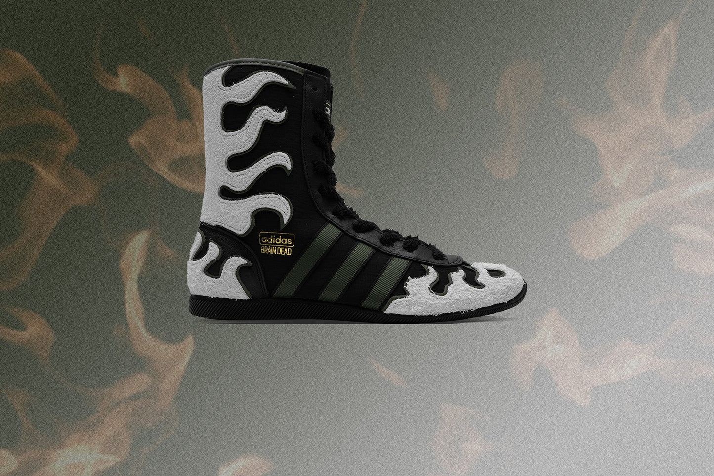 adidas Originals x Brain Dead Japan High - Core Black/Crystal White/Gold Metallic