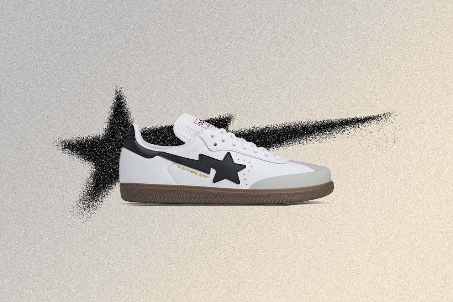 adidas Originals x BAPE Samba - Cloud White/Core Black/Gum