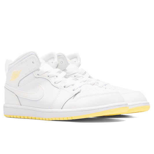 Jordan 1 Mid (PS) - Sail/Lt Laser Orange/White