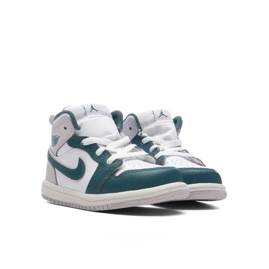 Jordan 1 Mid SE (TD) - White/Oxidized Green/Sail/Neutral Grey