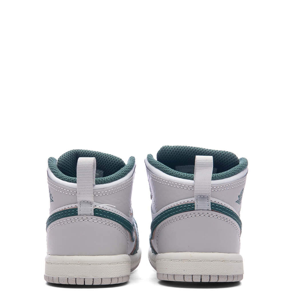 Jordan 1 Mid SE (TD) - White/Oxidized Green/Sail/Neutral Grey