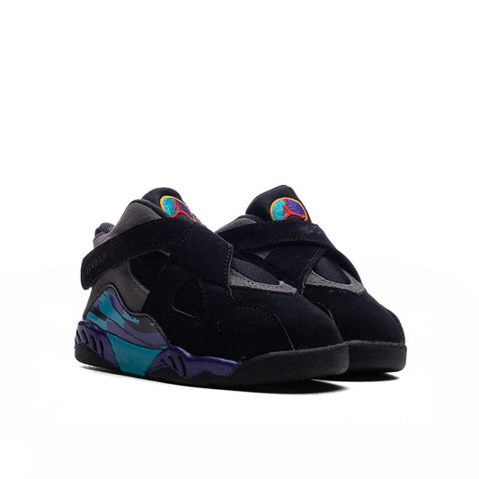 Air Jordan 8 Retro 'Aqua' (TD) - Black/Multi Color