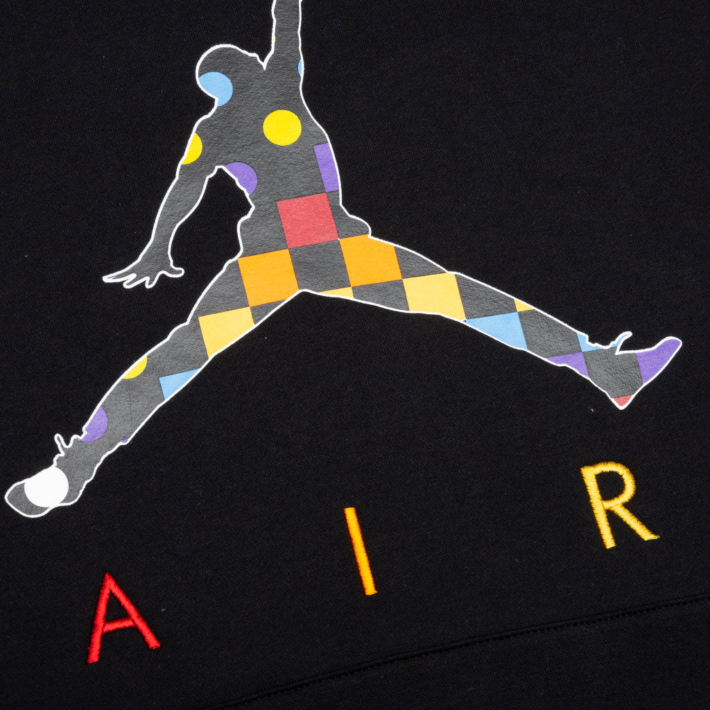 AJ3 Graphic Fleece Hoodie - Black
