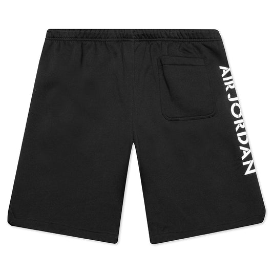 AJ4 Graphic Fleece Shorts - Black