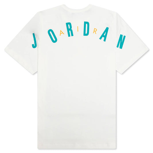 Air Jordan S/S Tee - Sail/New Emerald/Taxi