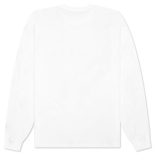 Brand Holiday L/S T-Shirt - White/Chile Red