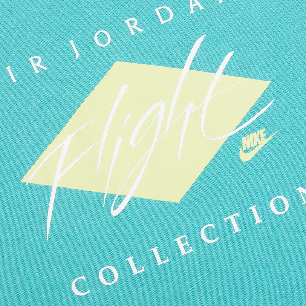 Flight Essentials T-Shirt - Washed Teal/White/Citron Tint