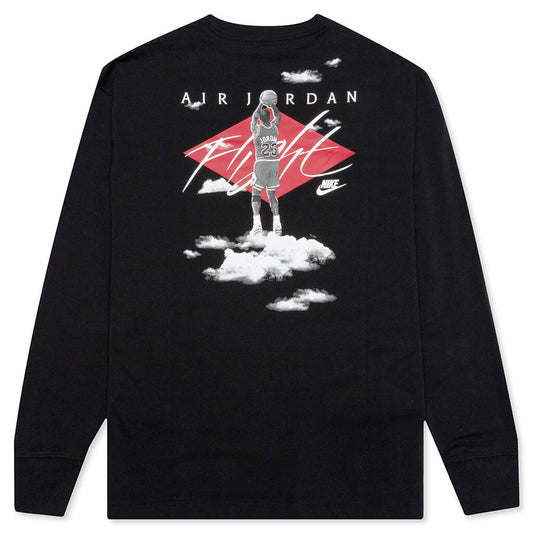 Flight Essentials '85 L/S T-Shirt - Black/White