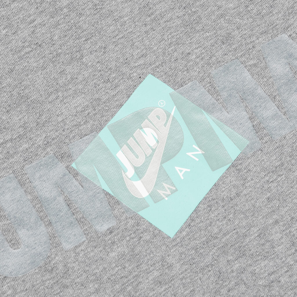 Jumpman Classics S/S T-Shirt - Carbon Heather/White