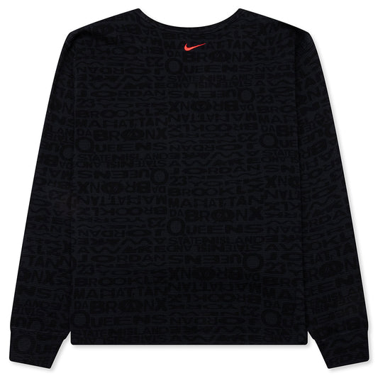 Jordan x Awake NY Thermal Long Sleeve Top - Black/White/University Red