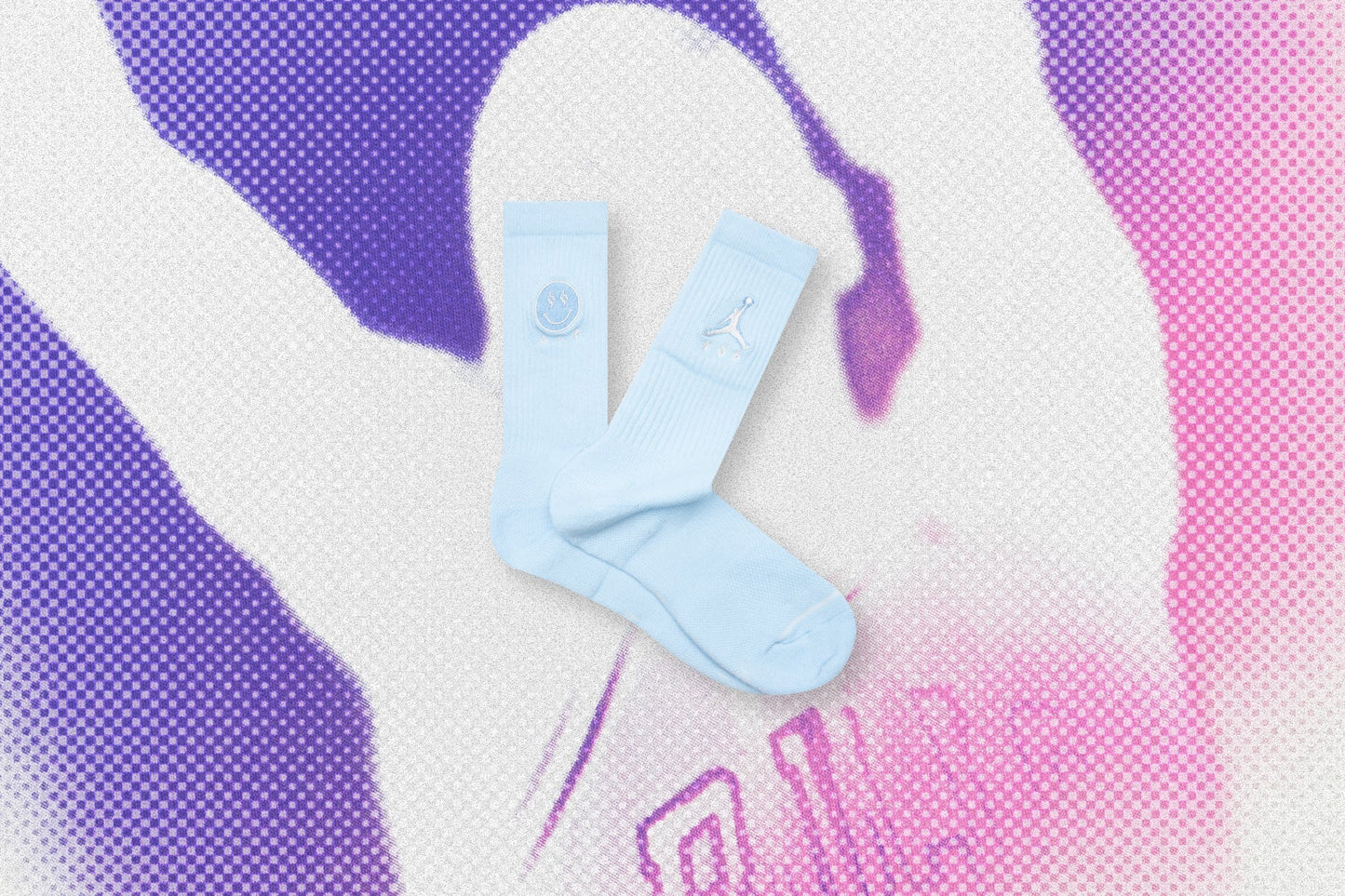 Jordan x J Balvin Legacy Socks - Celestine Blue