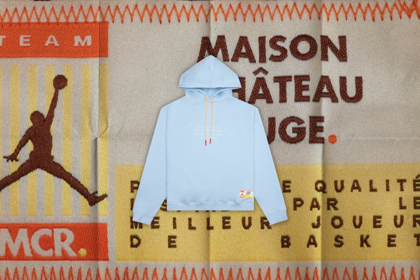 Jordan x Maison Chateau Rouge Fleece Hoodie - Celestine Blue