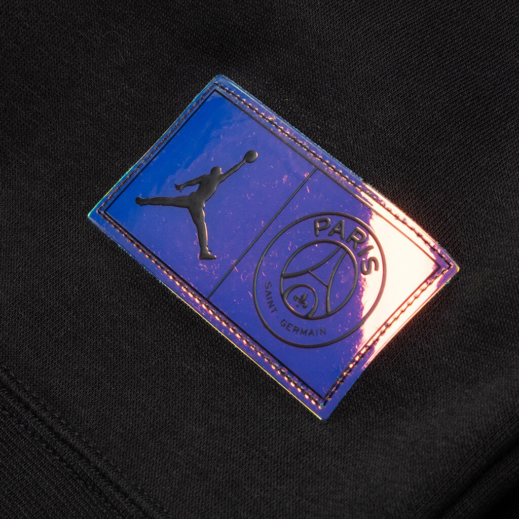 Jordan x Paris Saint-Germain Fleece Pullover Hoodie - Black