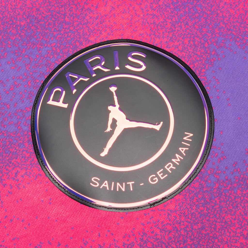 Jordan x Paris Saint-Germain Printed Fleece Pullover Hoodie - Psychic Purple/Hyper Pink