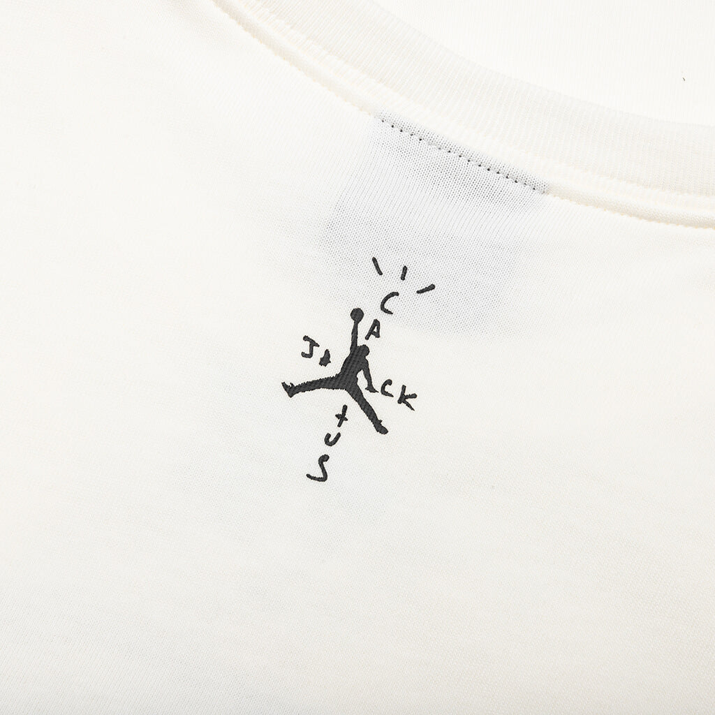 Women's Jordan x Travis Scott Baby Tee - Sail/Black