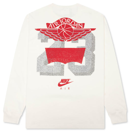 Jordan x Levi's L/S Tee - Pale Ivory/Black/University Red