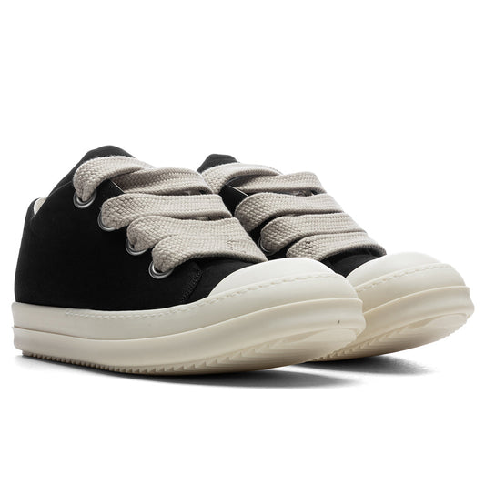 Jumbo Lace Puffer Low Sneaks - Black/Milk