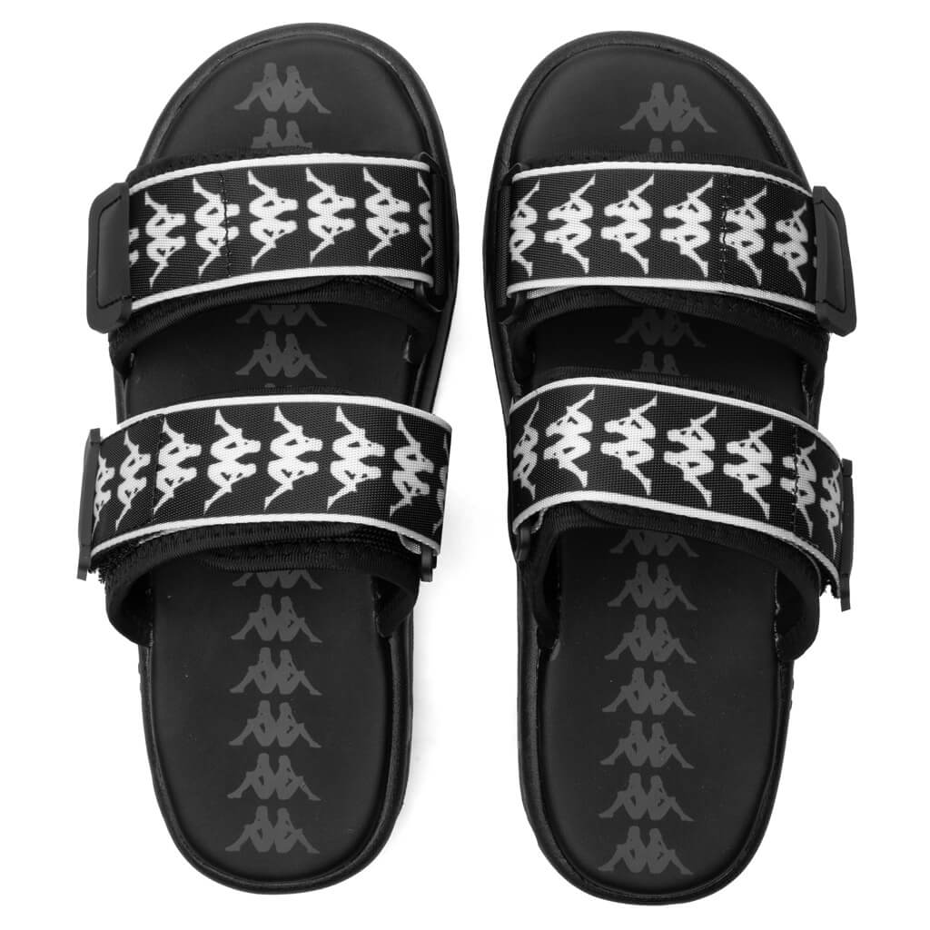 222 Banda Aster 1 Sandals - Black/White