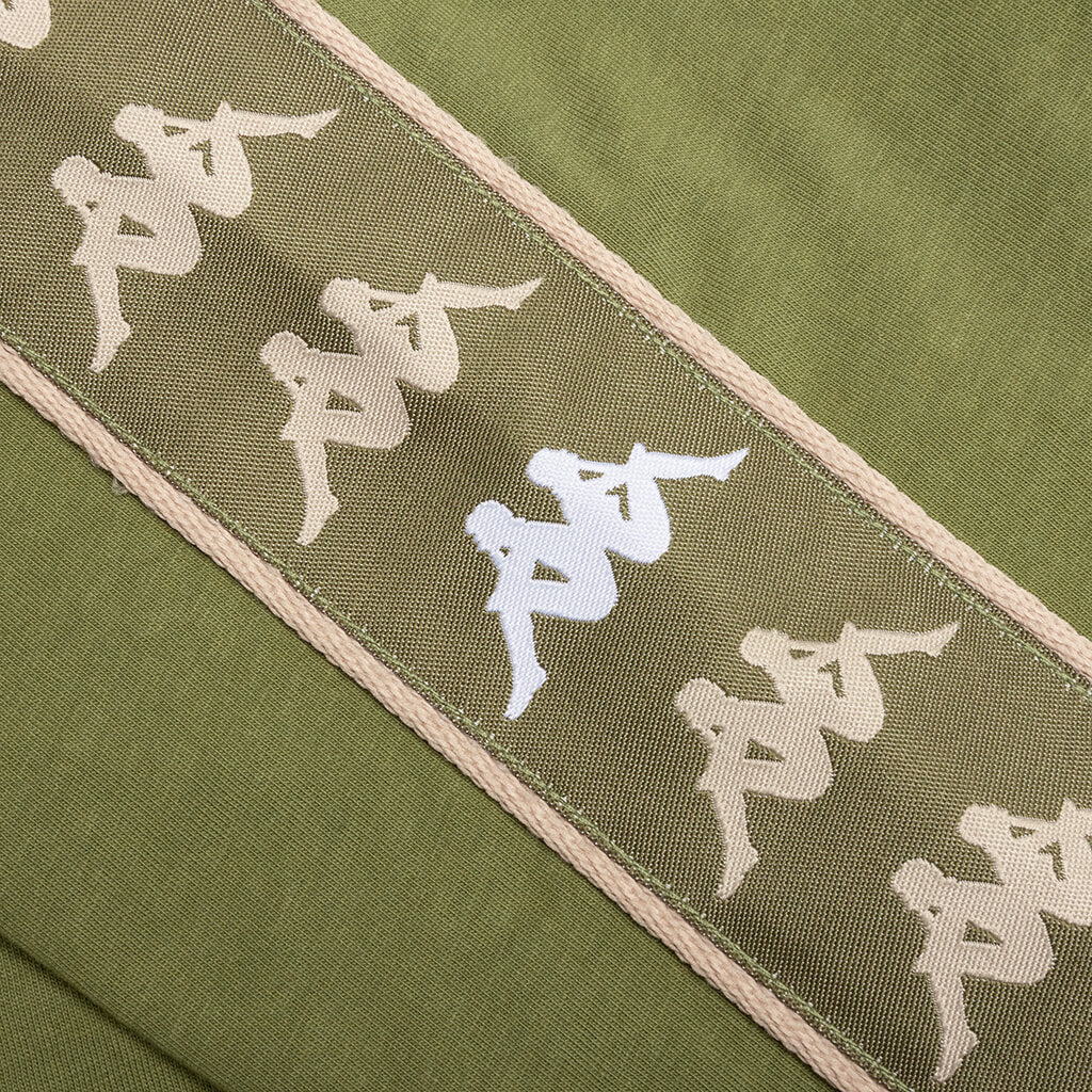222 Banda Deto T-Shirt - Green Olive/Light Green